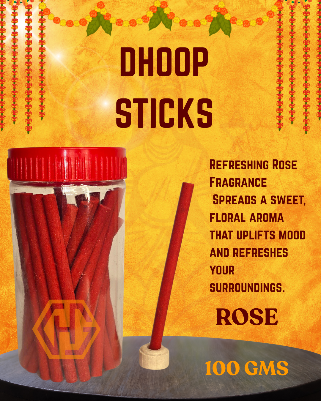 DHOOP STICKS "ROSE"