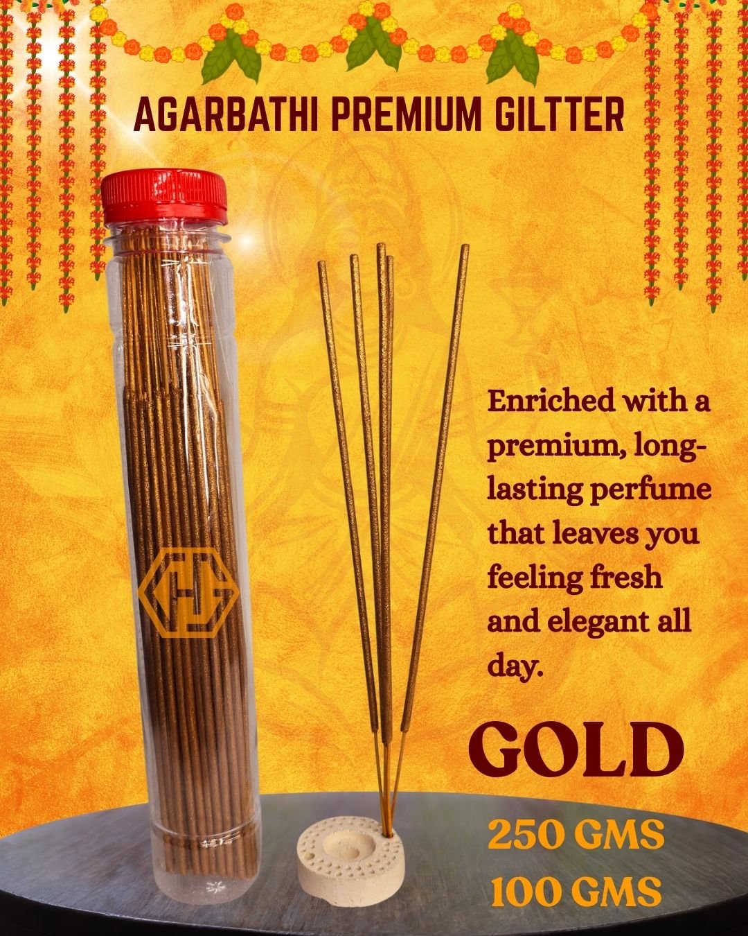Premium GILITTER "GOLD" Agarbathi