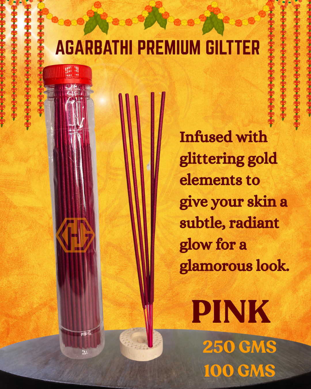 Premium GILITTER "PINK" Agarbathi - Image 3