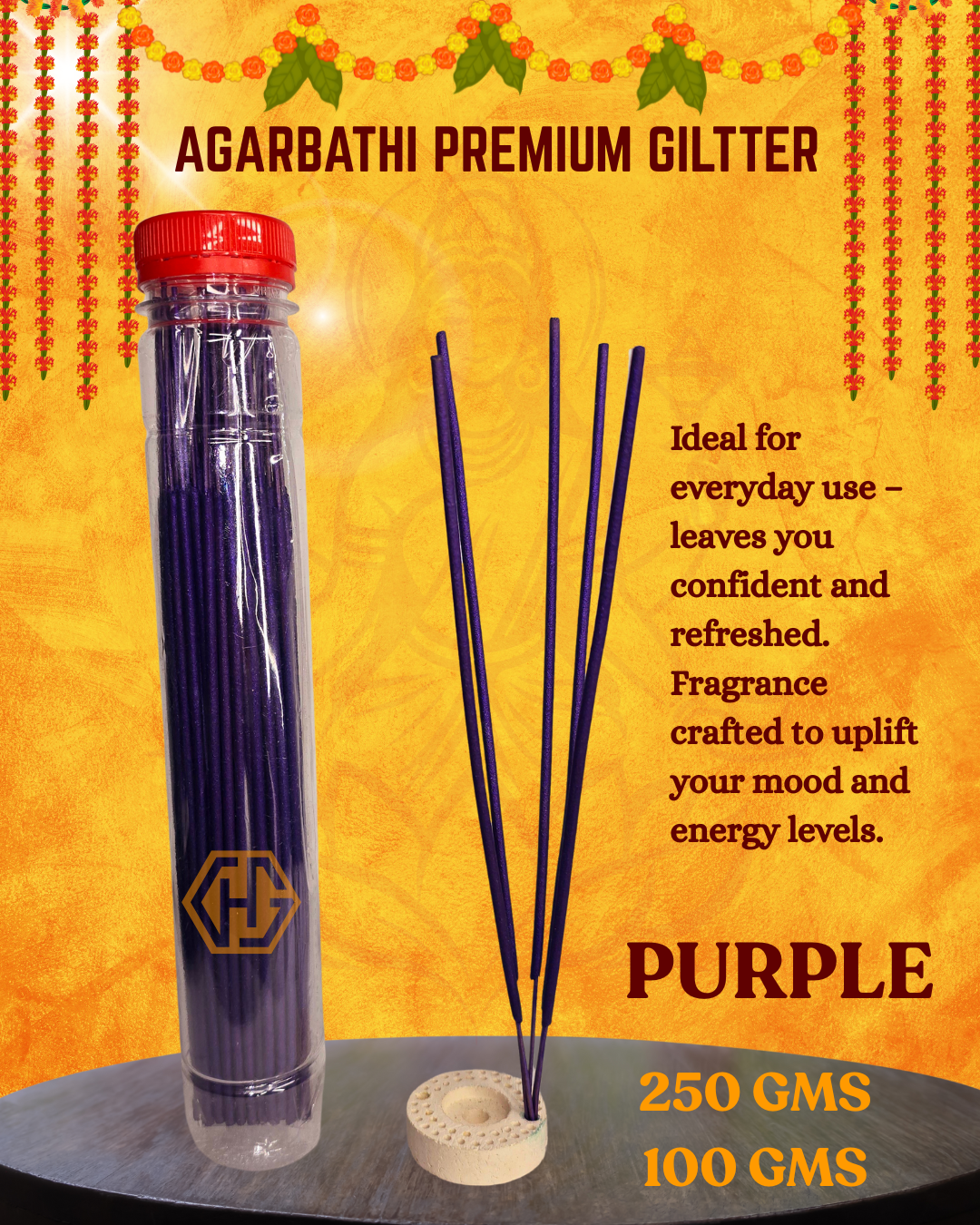Premium GILITTER "LAVENDER" Agarbathi