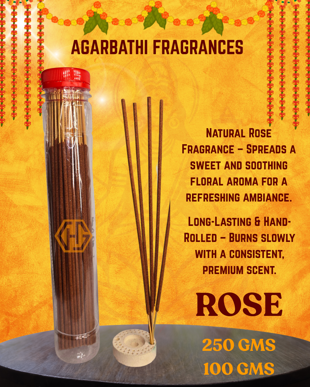 FRANGRANCE "ROSE" Agarbathi - Image 2