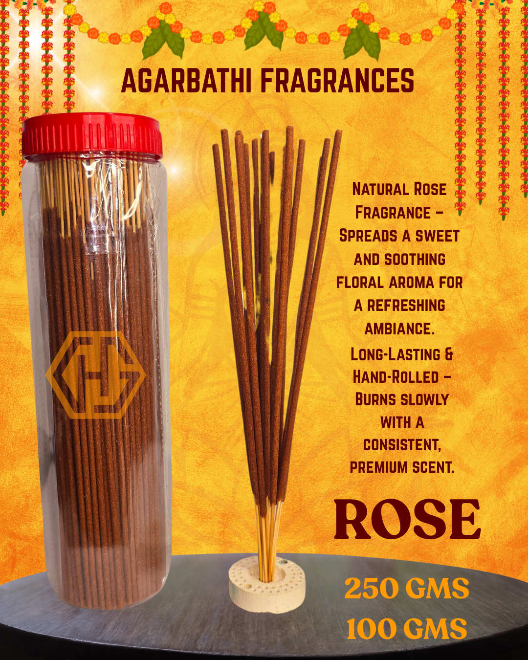 FRANGRANCE "ROSE" Agarbathi