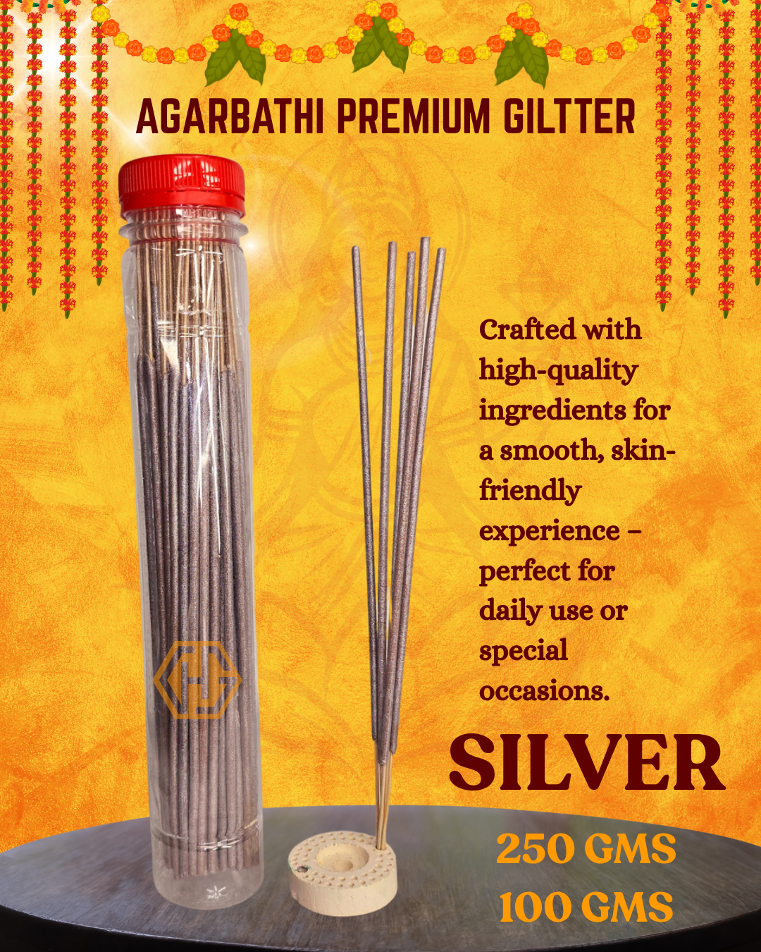 Premium GILITTER "SILVER" Agarbathi - Image 3