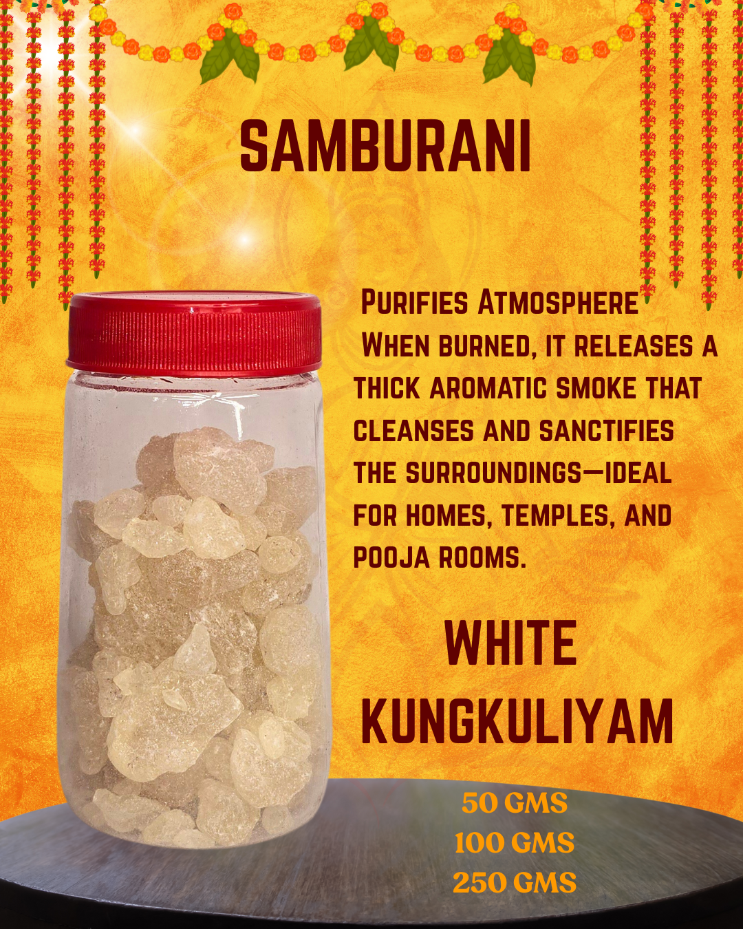 "WHITE KUNGALIYAM SAMBURANI"